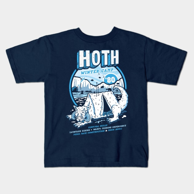 Hoth Winter Camp Kids T-Shirt by Olipop